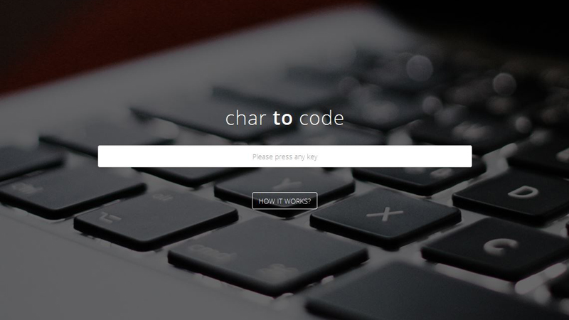 Char to Code – Online Ascii Converter