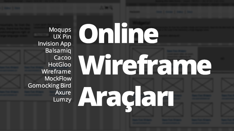 Online Wireframe Araçları