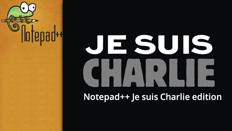 Notepad Plus Je suis Charlie edition