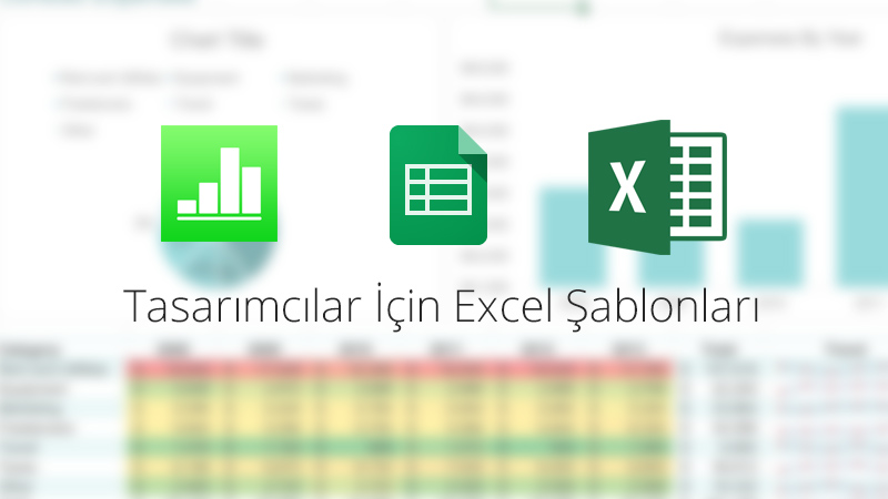 Tasarımcılar İçin Excel Şablonları