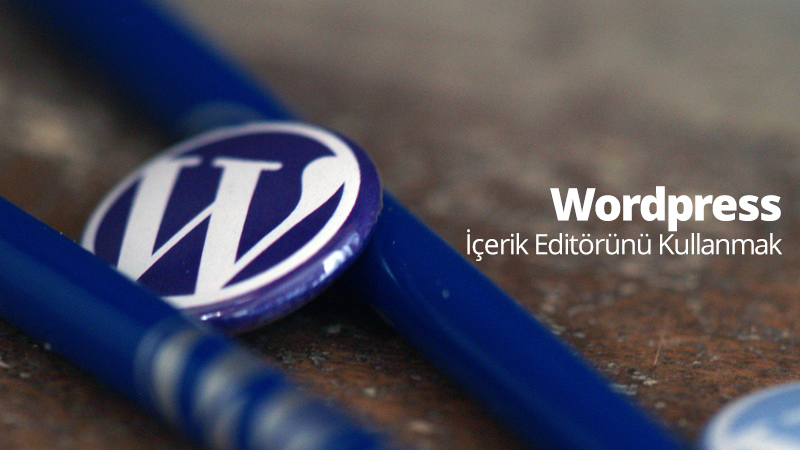 WordPress İçerik Editörünü Kullanmak